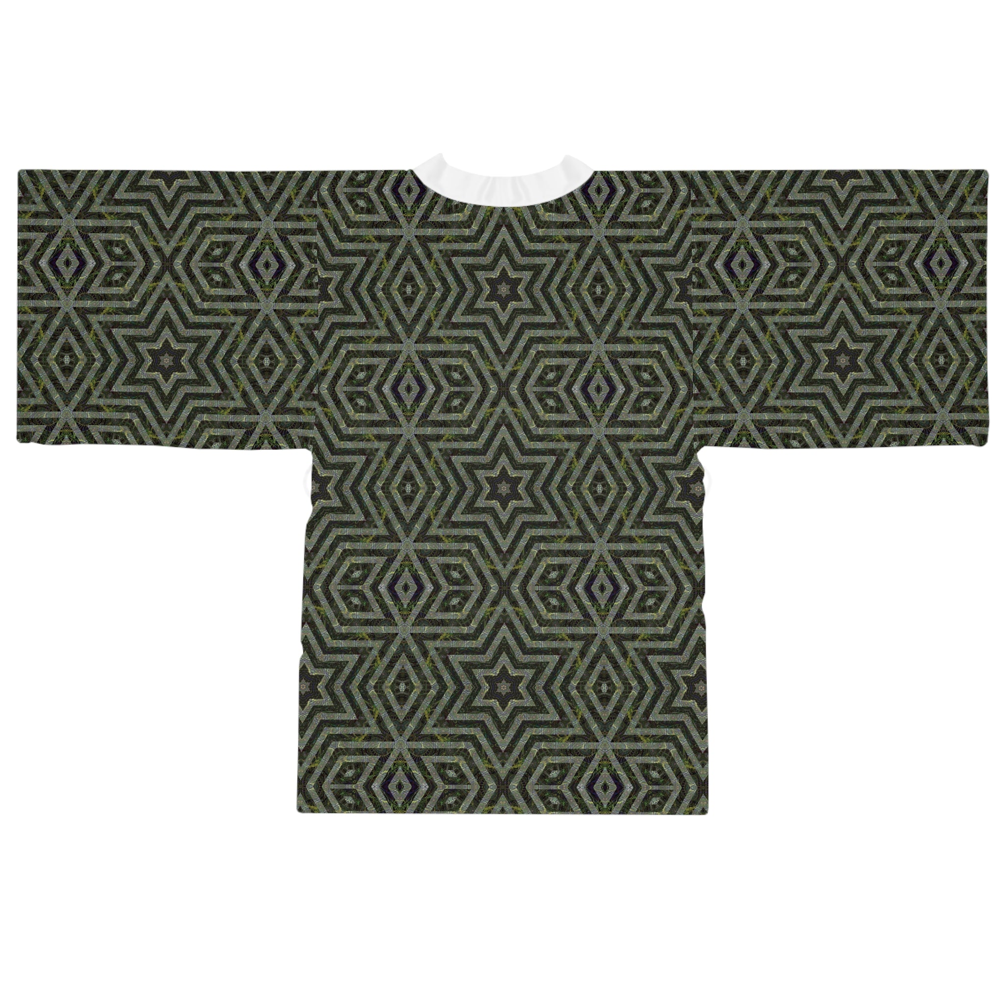 Long Sleeve Kimono Robe - P5 Kaleidoscopic No.9
