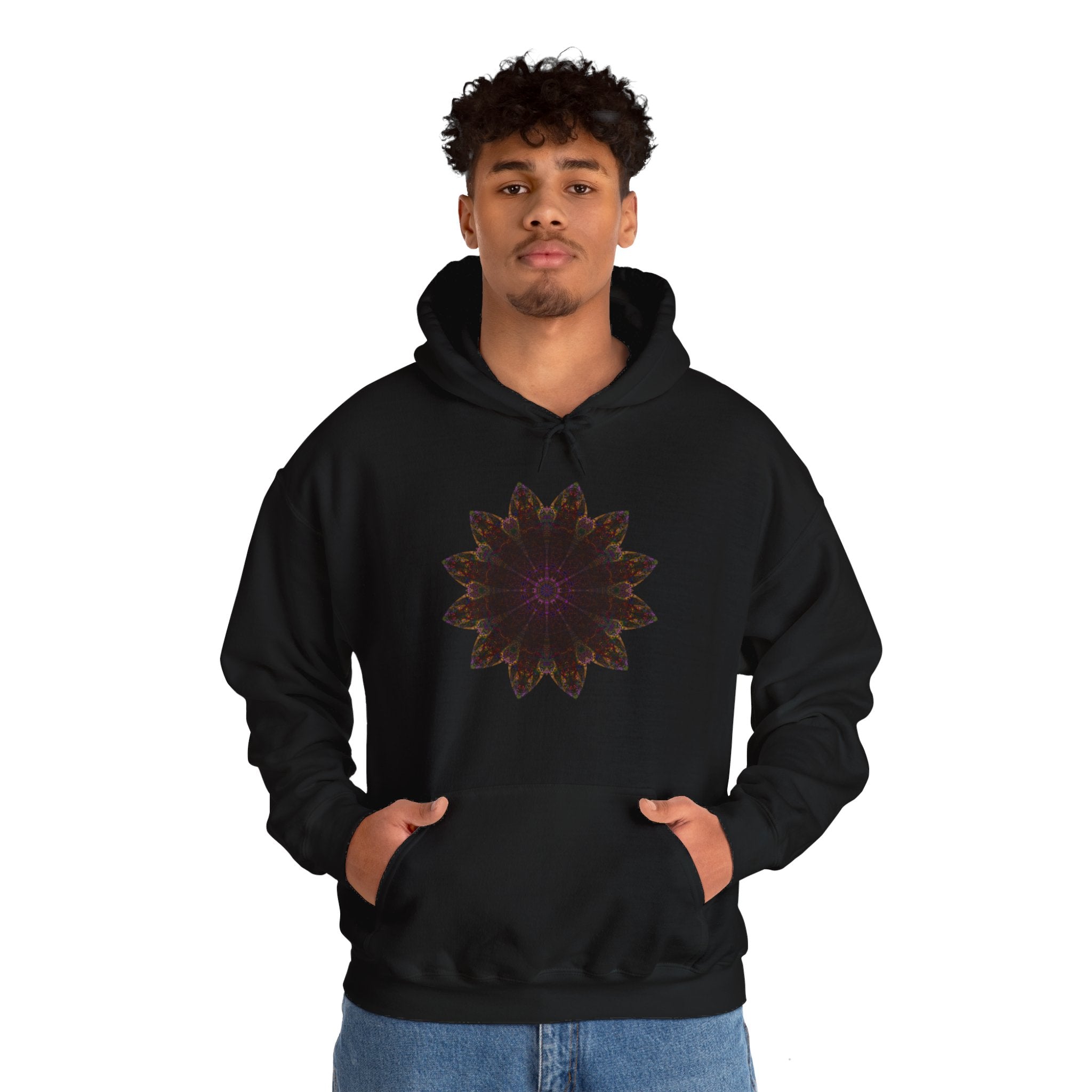 Unisex Heavy Blend™ Hooded Sweatshirt - Love Light Mandalas No.12
