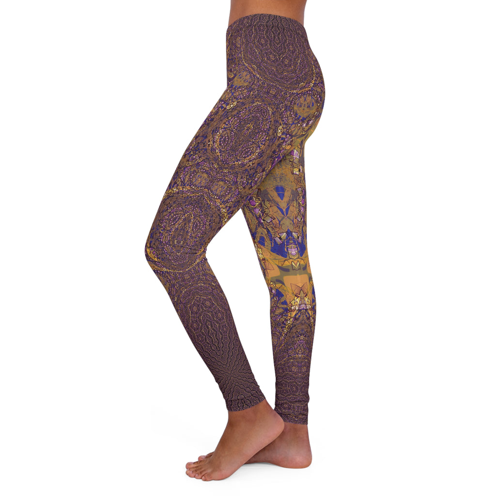 Spandex Leggings - Love Light Fractals No.9a