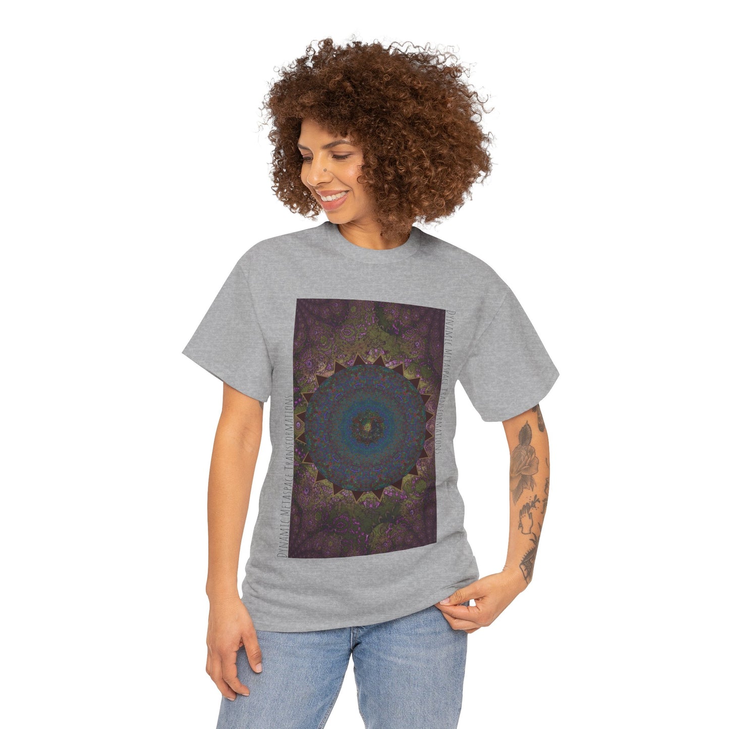 Unisex Heavy Cotton Tee - Love Light Spheres No. L8S1