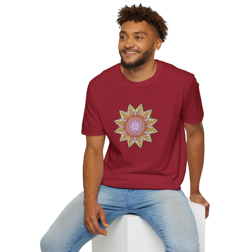 Unisex Softstyle T-Shirt - Love Light Mandalas No.14