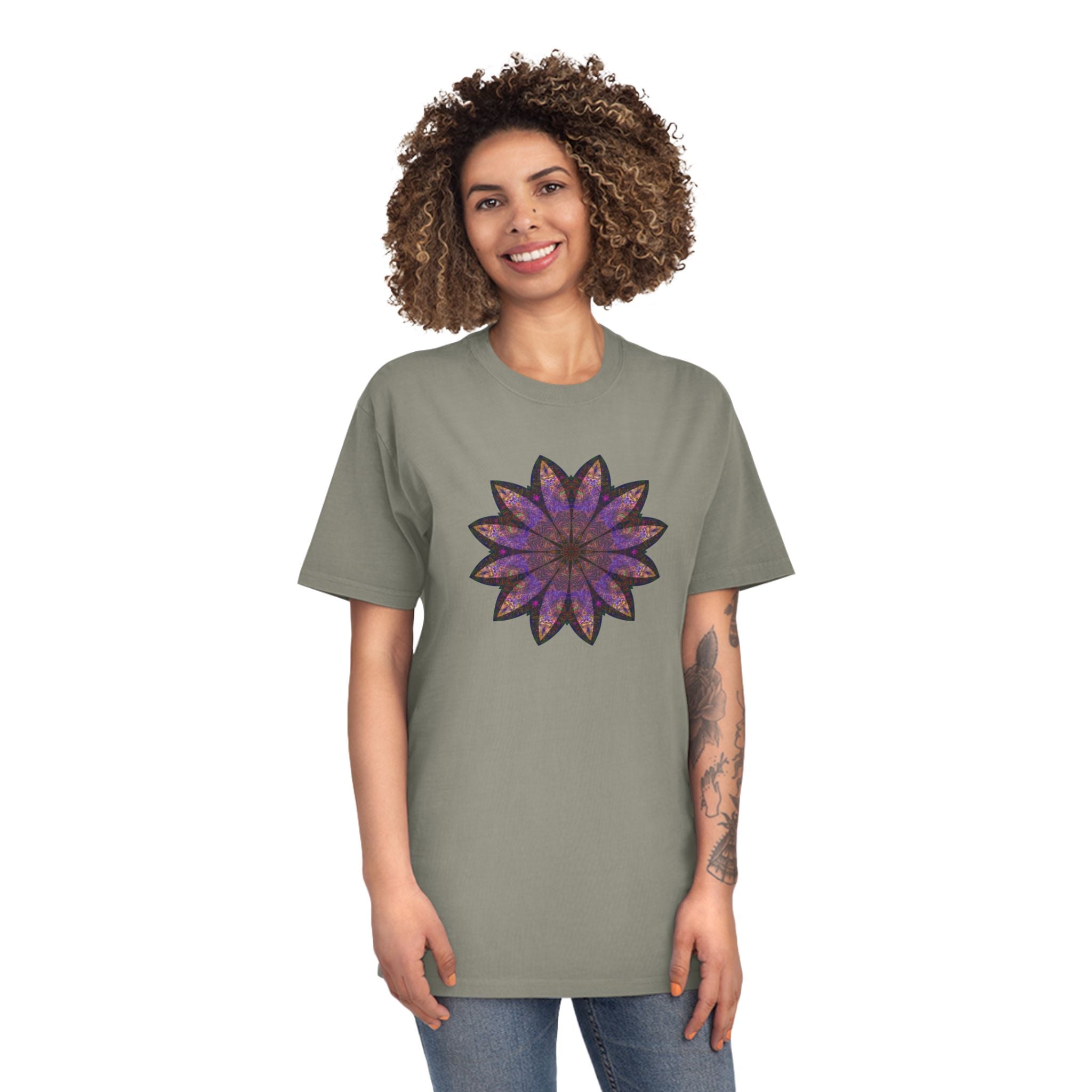 Unisex Faded Shirt - Love Light Mandalas No.23