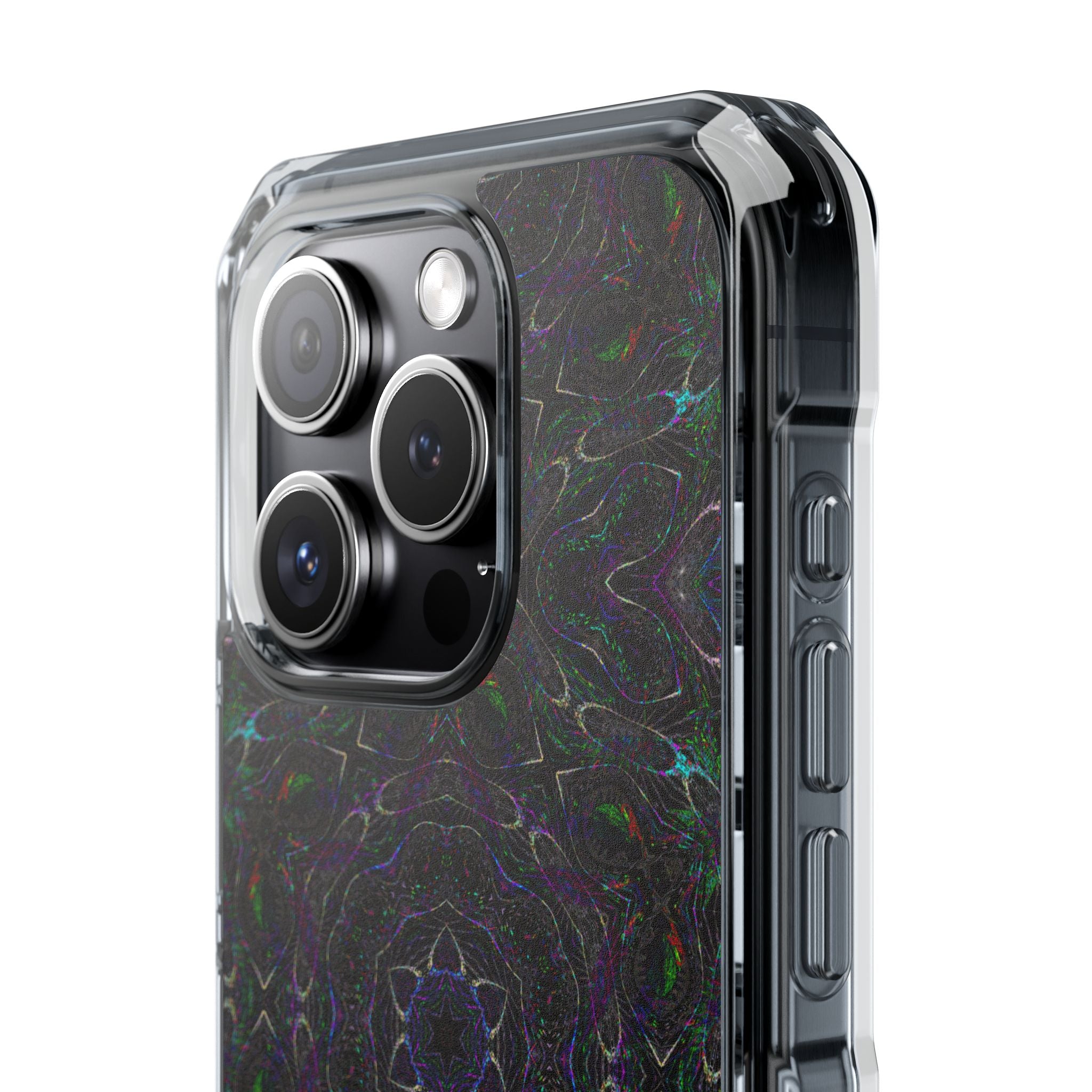 iPhone 15 Magnetic Clear Impact Case - P5 Kaleidoscopic No.32