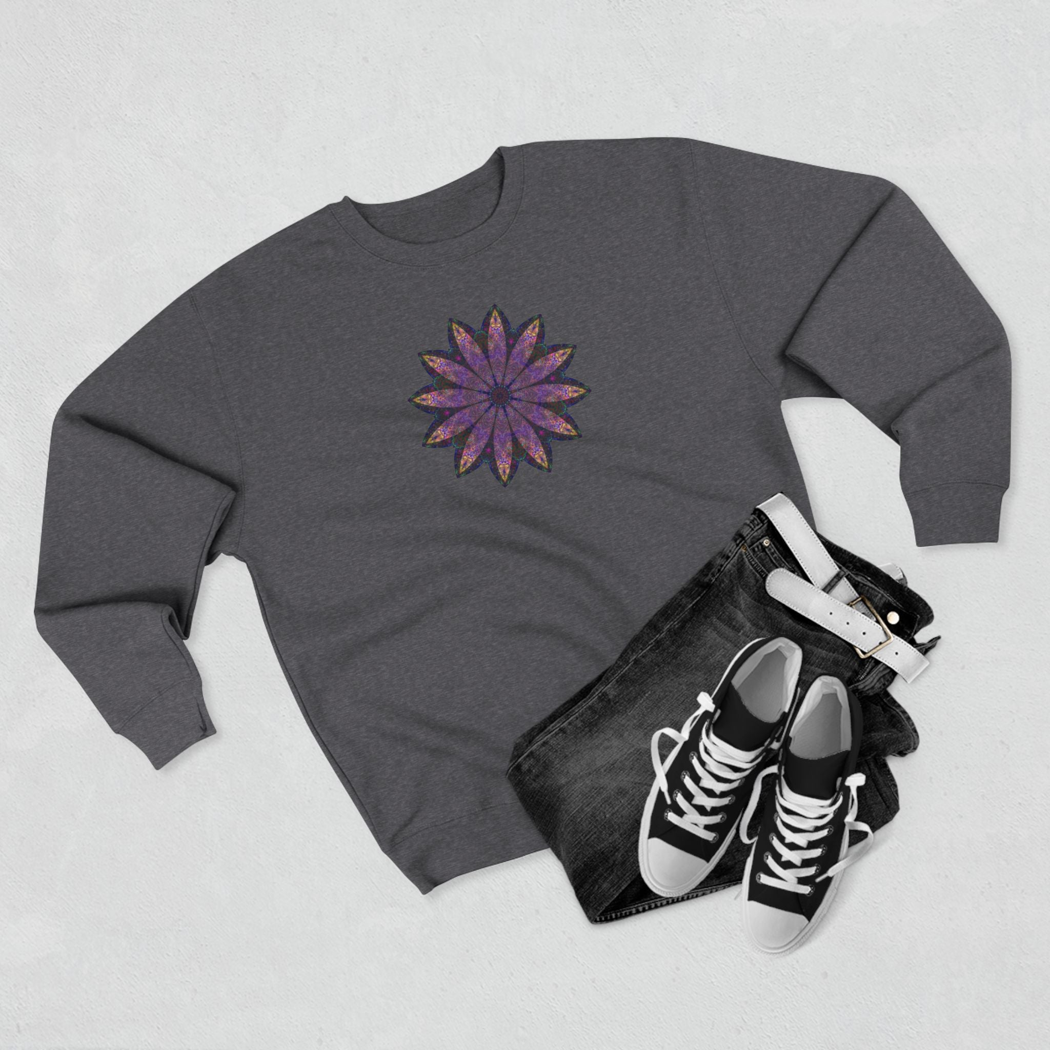 Unisex Crewneck Sweatshirt - Love Light Mandalas No.24