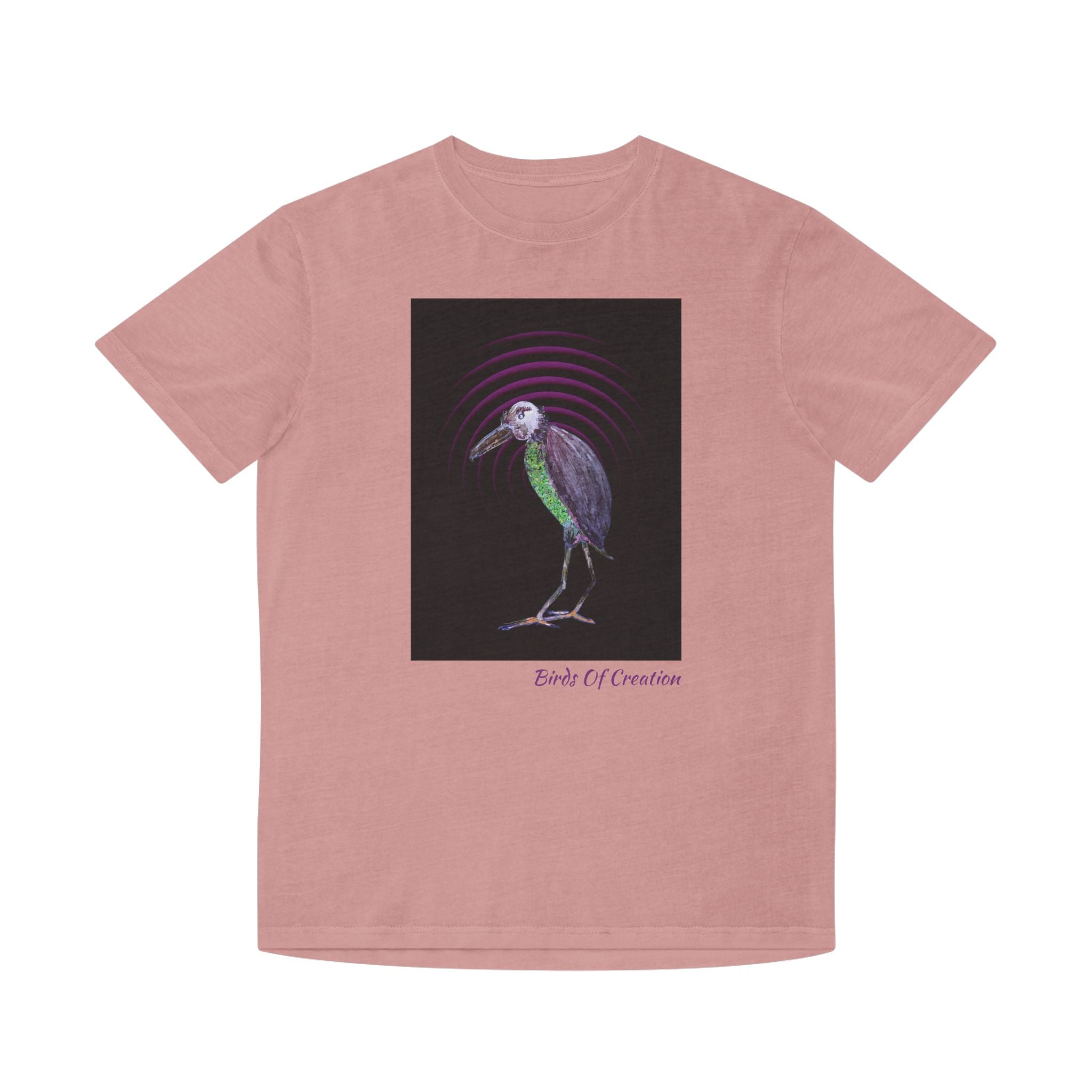 Unisex Faded Shirt - Birds Of Creation No.2b