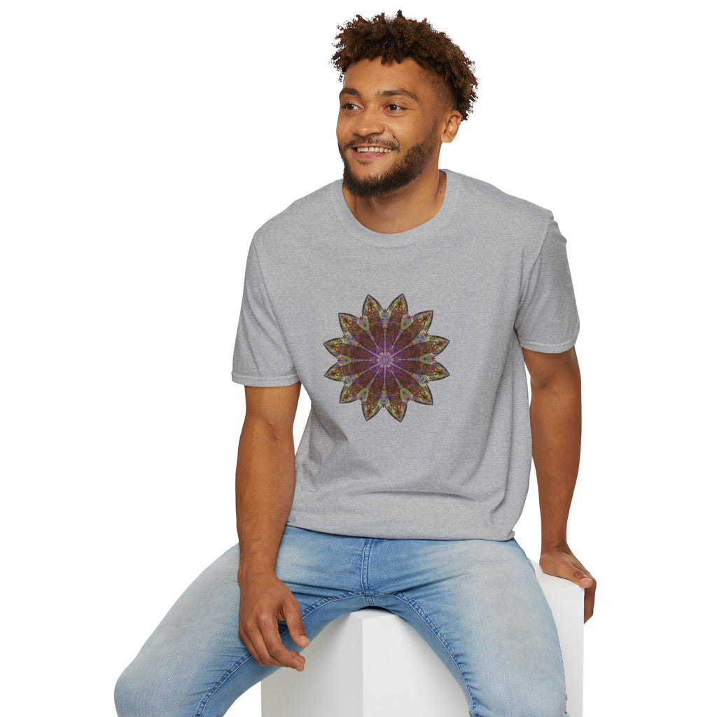 Unisex Softstyle T-Shirt - Love Light Mandalas No.13