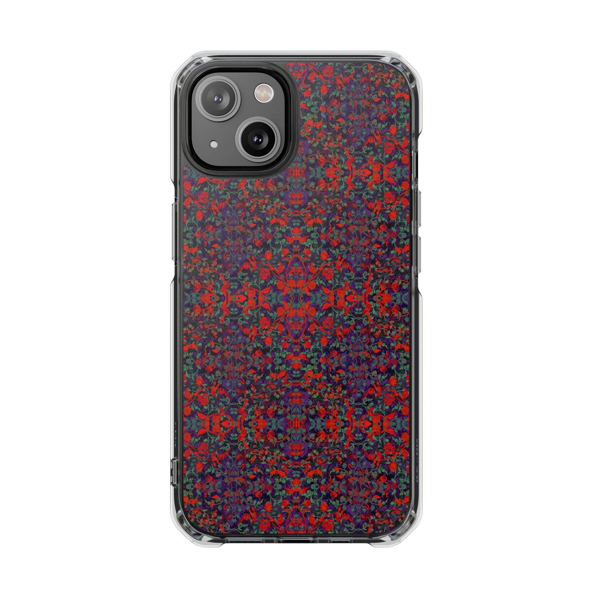 iPhone 14 Magnetic Clear Impact Case - Hidden Weave Series No.25