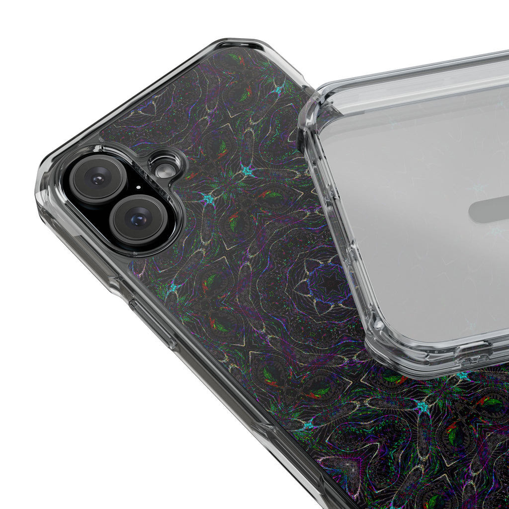iPhone 16 Magnetic Clear Impact Case - P5 Kaleidoscopic No.32