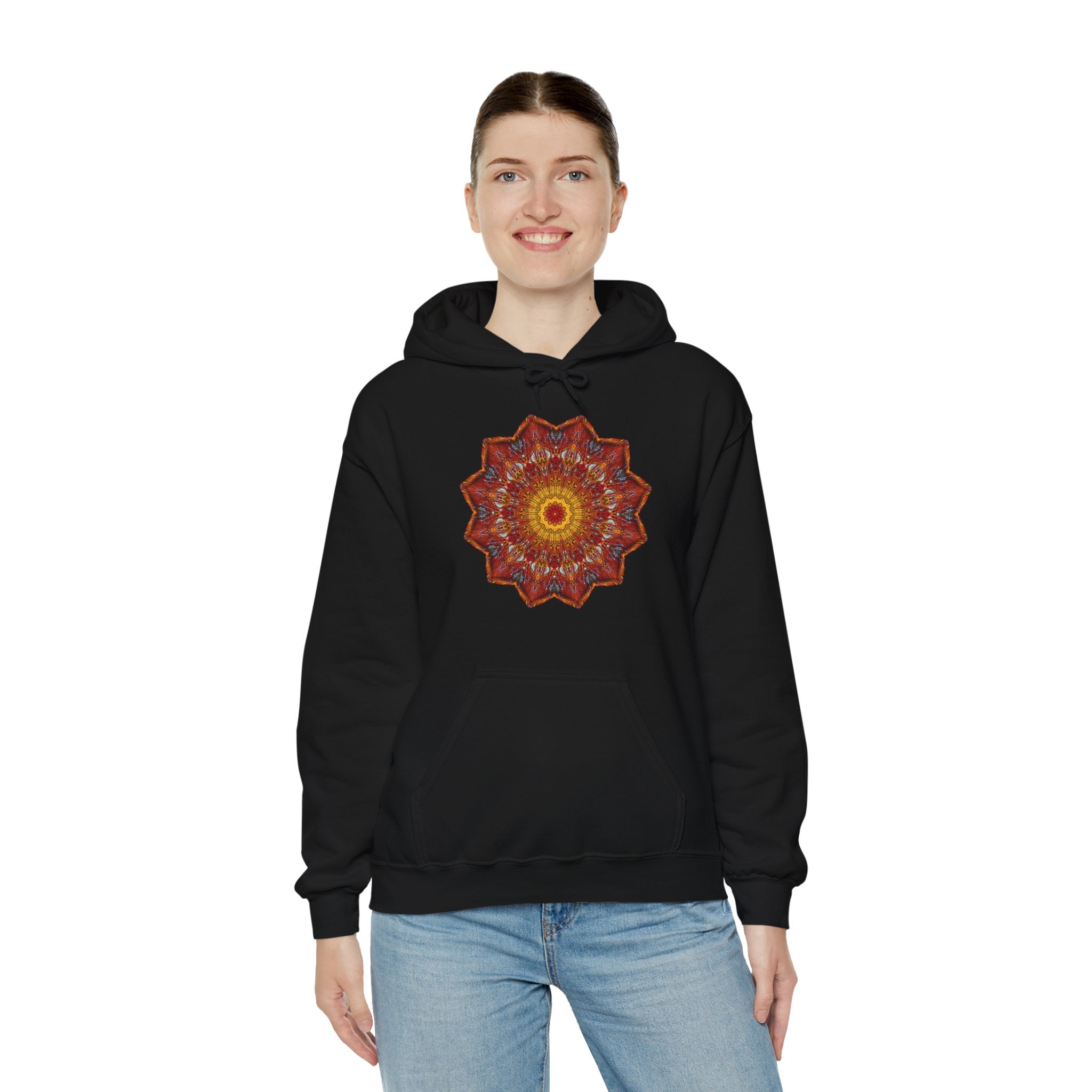 Unisex Heavy Blend™ Hooded Sweatshirt - Starflower Mandalas No.1