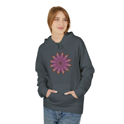 Unisex Midweight Softstyle Fleece Hoodie - Love Light Mandalas No.16