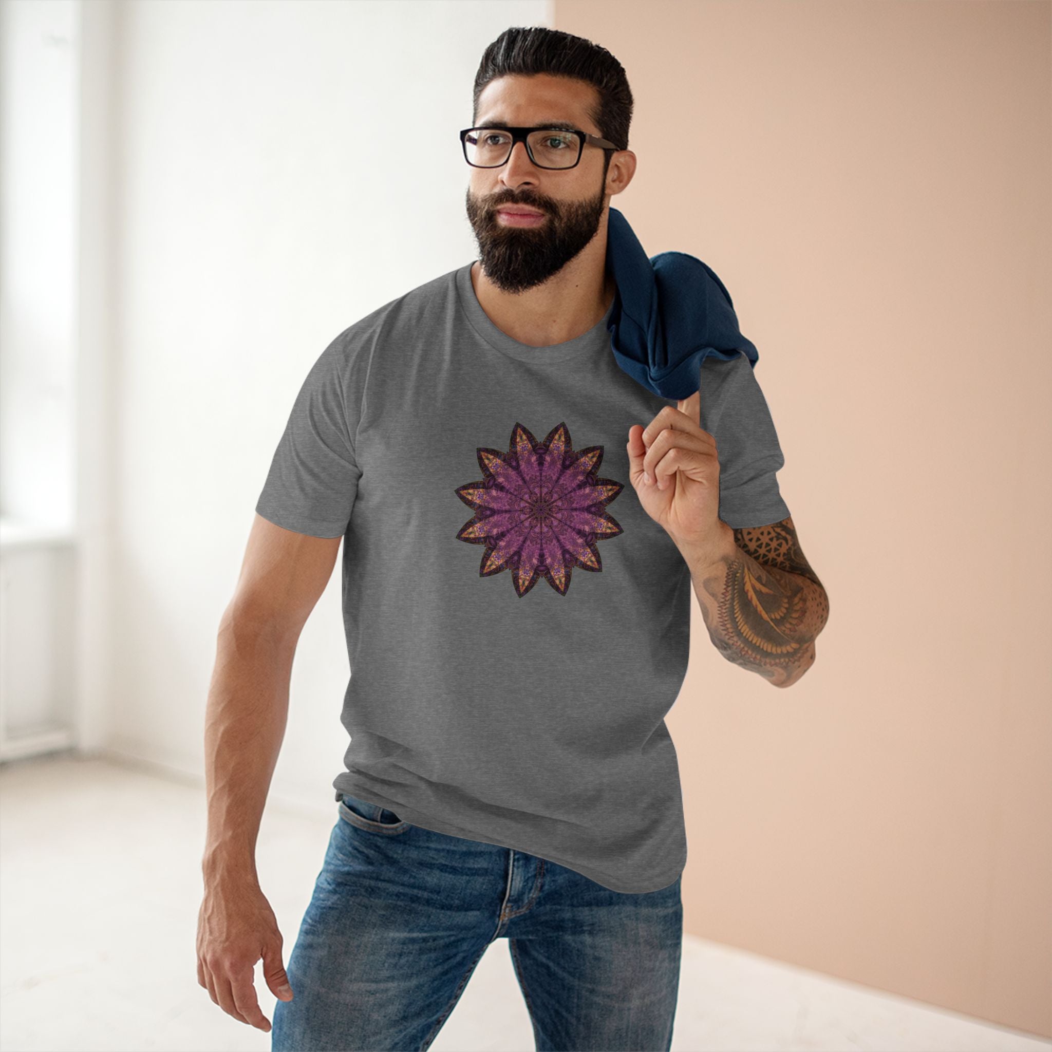 Men's Staple Tee - Love Light Mandalas No.16