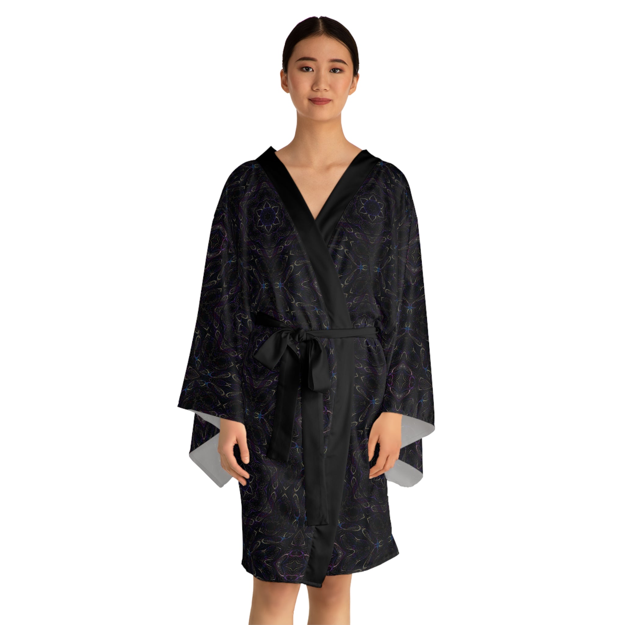 Long Sleeve Kimono Robe - P5 Kaleidoscopic No.13