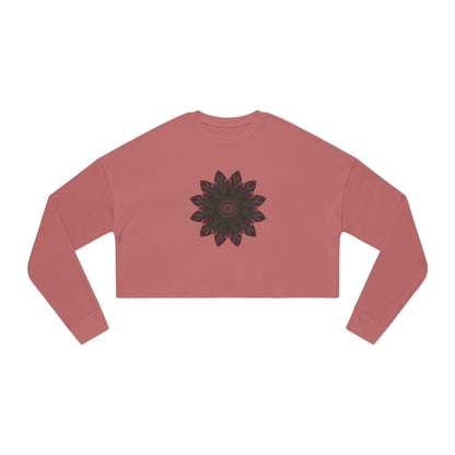 Women's Cropped Sweatshirt - Love Light Mandalas No.7