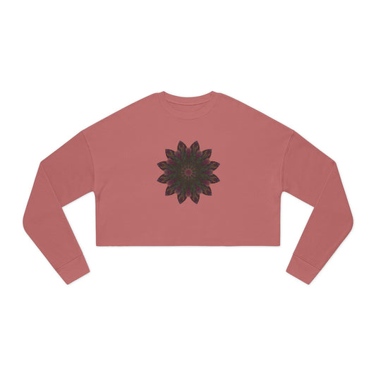 Women's Cropped Sweatshirt - Love Light Mandalas No.7