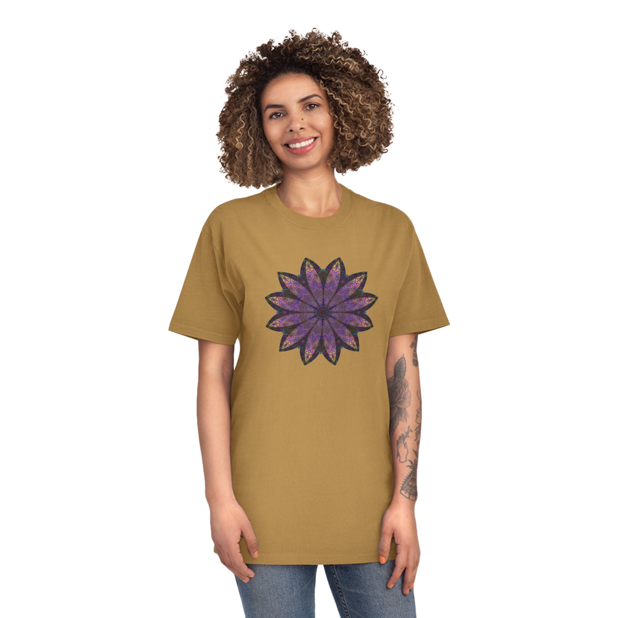 Unisex Faded Shirt - Love Light Mandalas No.24