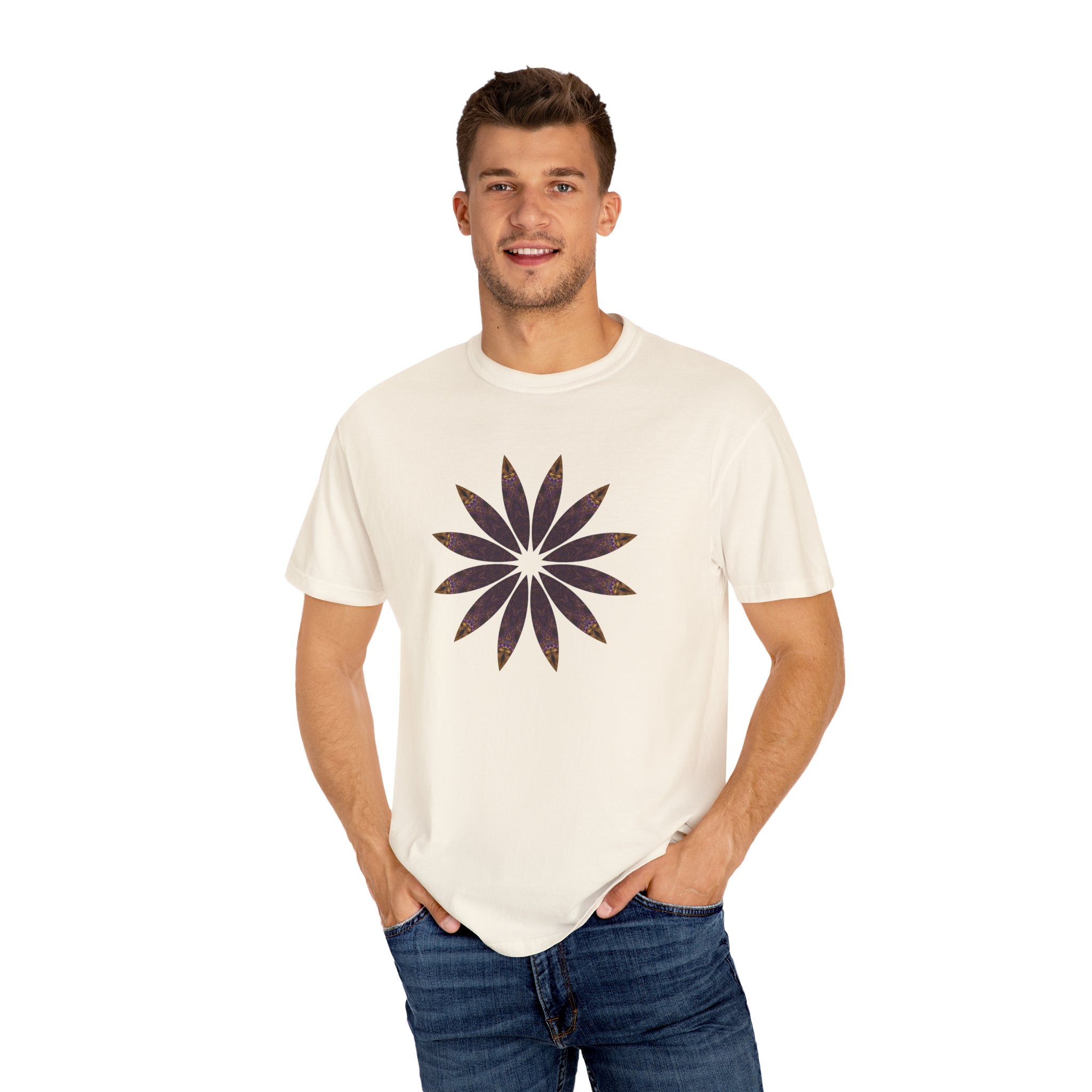 Unisex Garment-Dyed T-shirt - Love Light Mandalas No.2