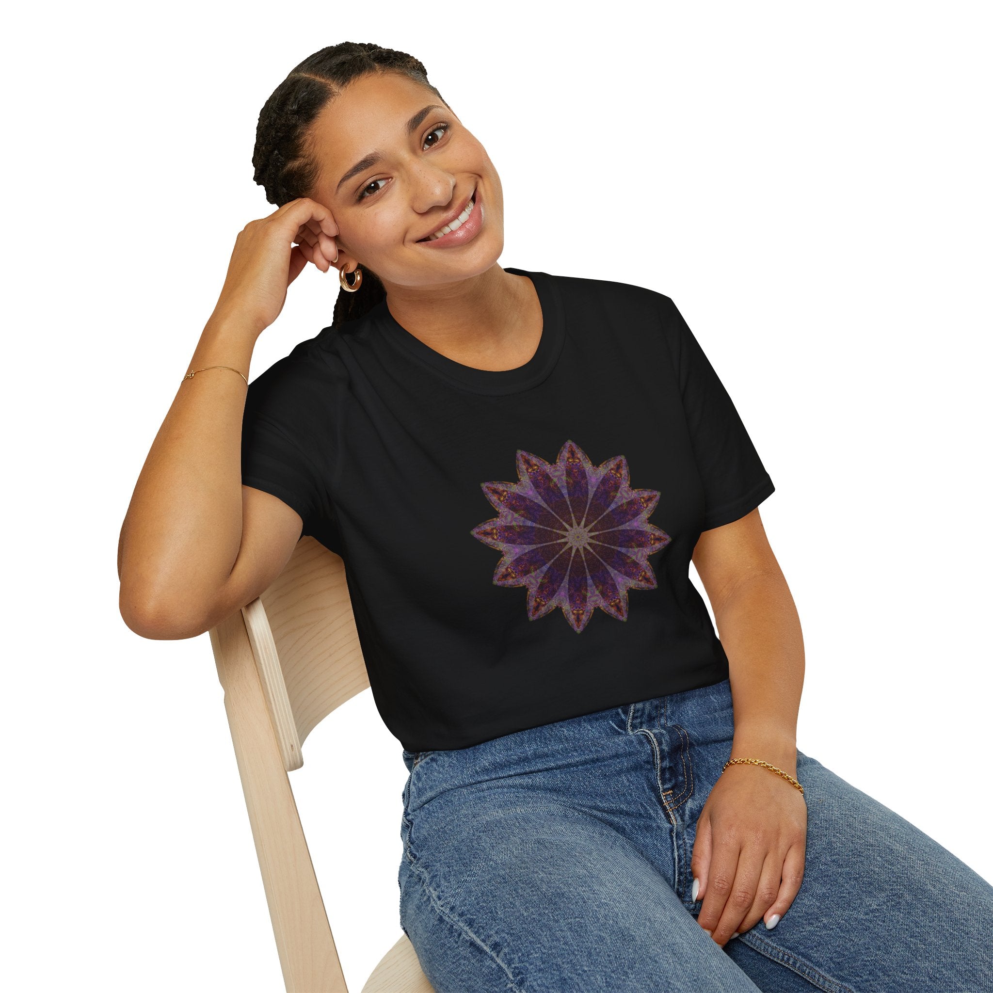 Unisex Softstyle T-Shirt - Love Light Mandalas No.11