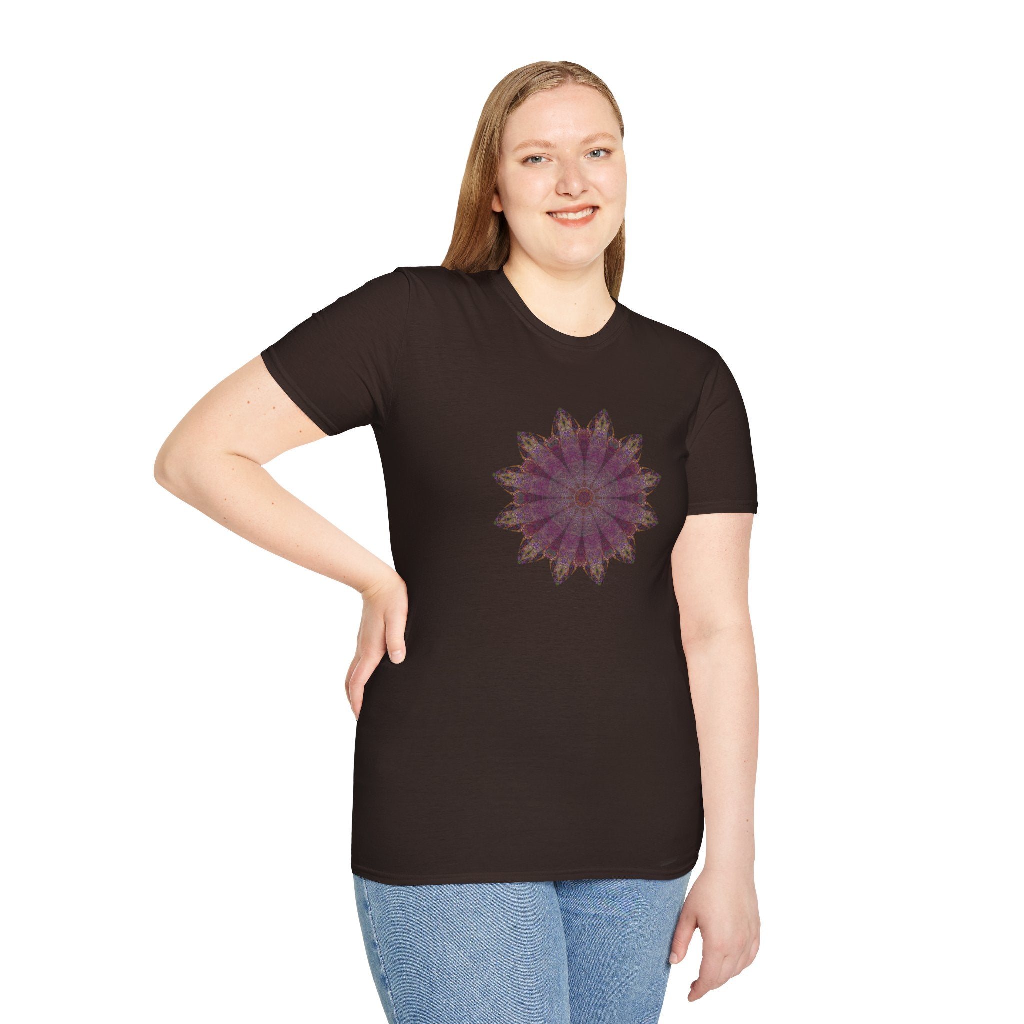 Unisex Softstyle T-Shirt - Love Light Mandalas No.6