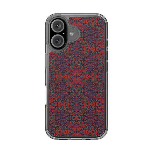 iPhone 16 Clear Case – Hidden Weave Series No.25