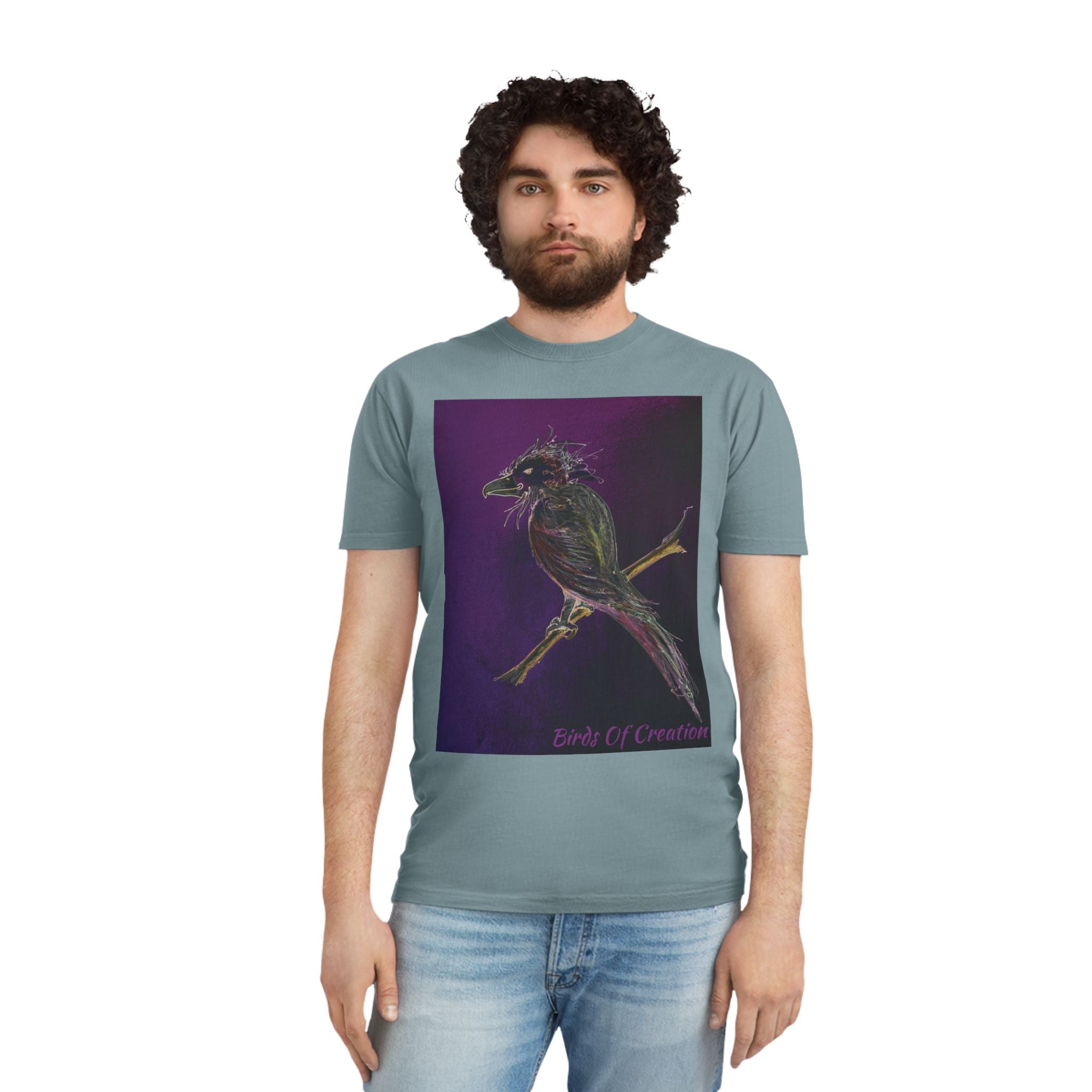 Unisex Faded Shirt - Birds Of Creation No.1