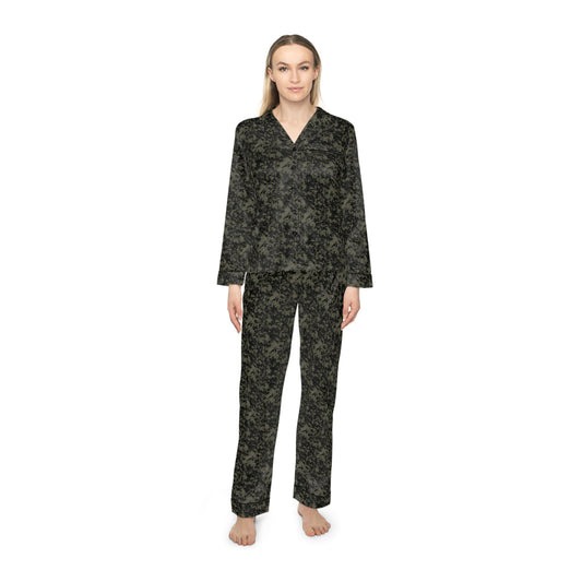 Women's Satin Pajamas - Hidden Weave Three Series V3 No.25