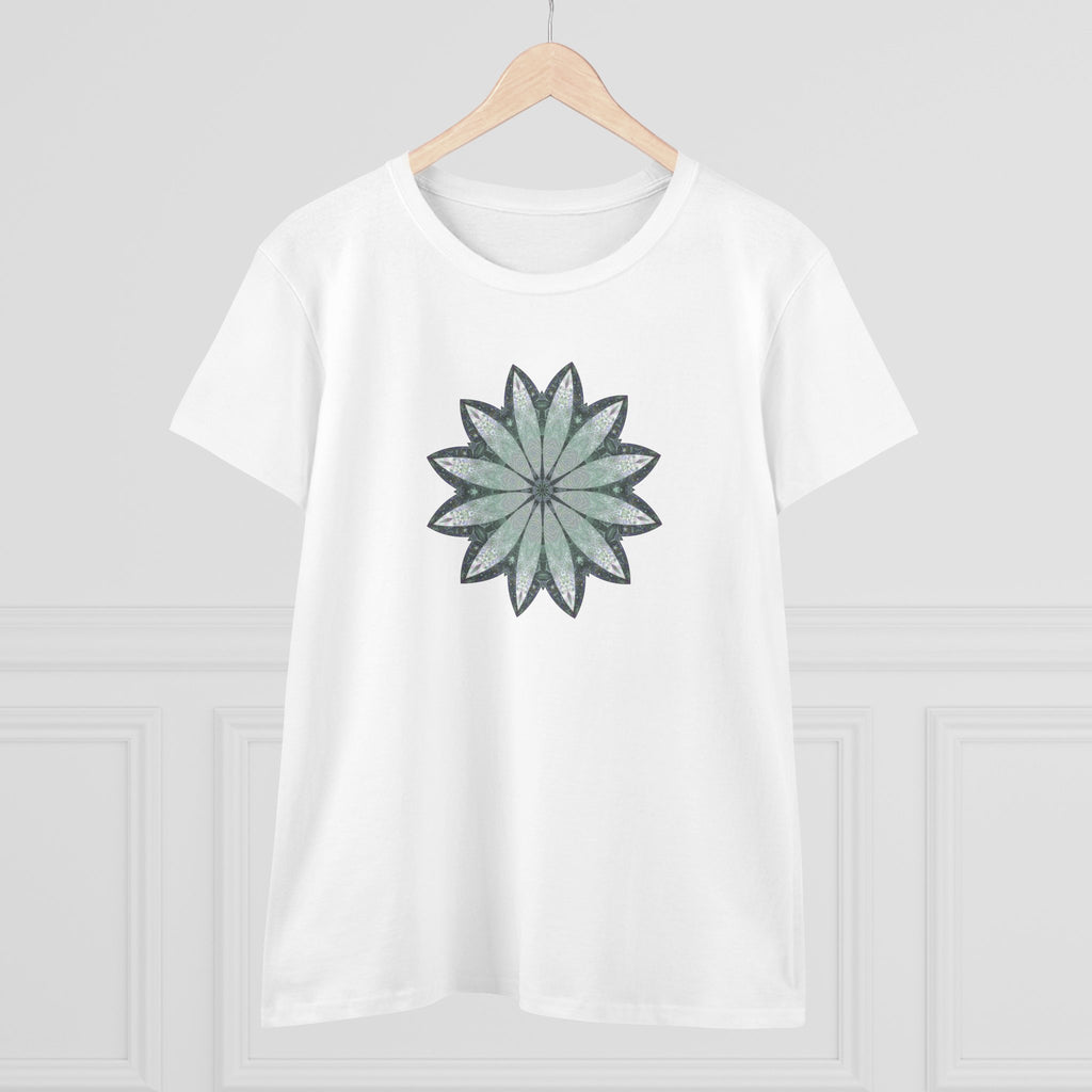 Women's Midweight Cotton Tee - Love Light Mandalas No.22