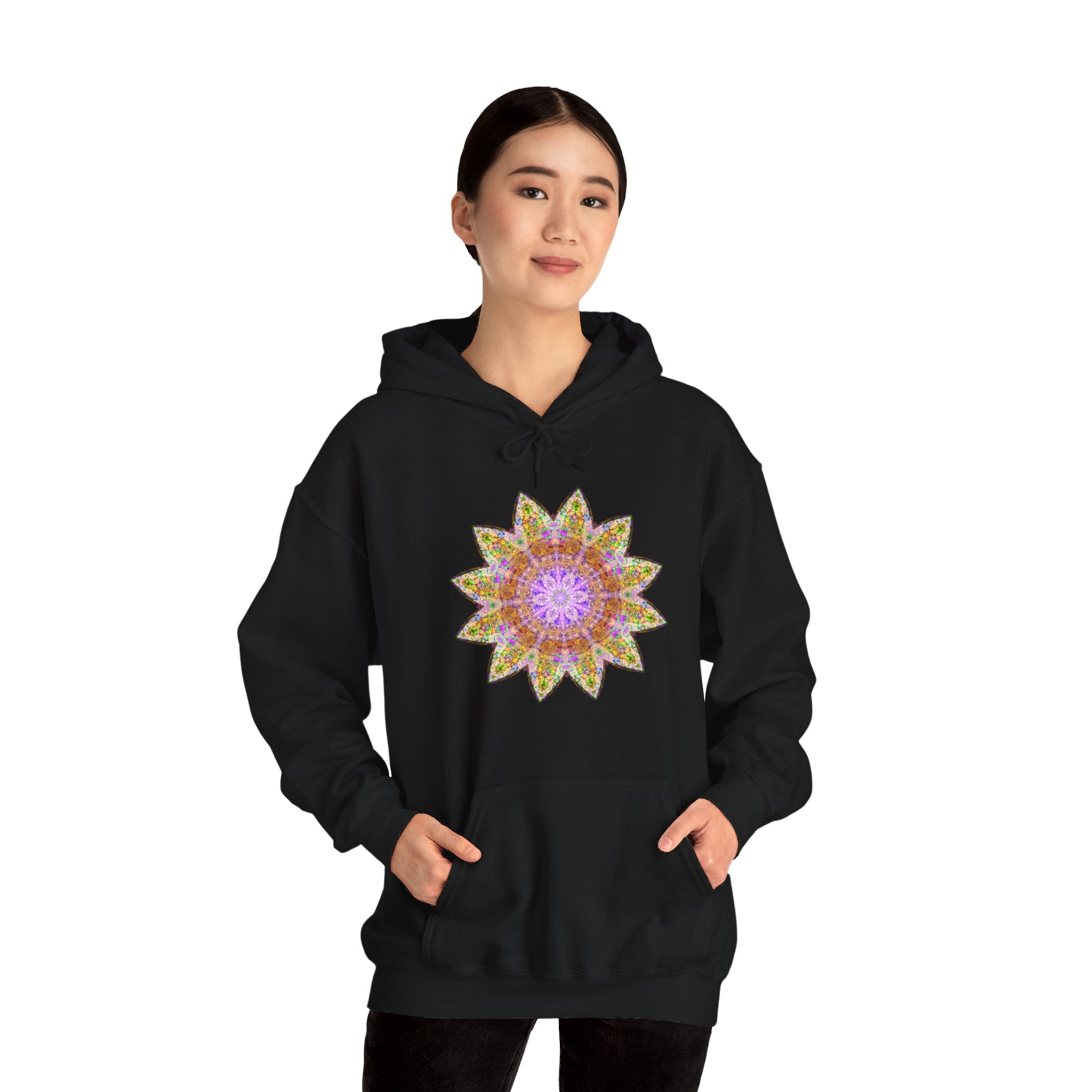 Unisex Heavy Blend™ Hooded Sweatshirt - Love Light Mandalas No.14