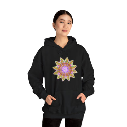 Unisex Heavy Blend™ Hooded Sweatshirt - Love Light Mandalas No.14