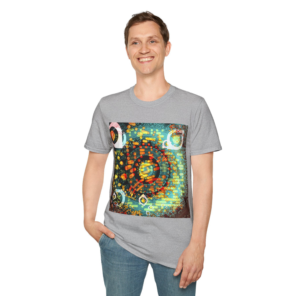 Unisex Softstyle T-Shirt - Psychedelic QR No.1