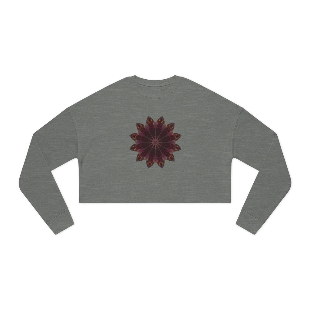 Women's Cropped Sweatshirt - Love Light Mandalas No.5