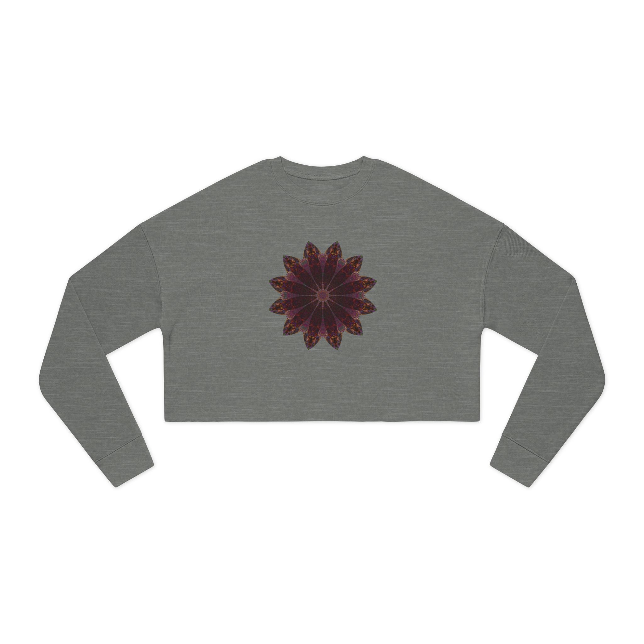Women's Cropped Sweatshirt - Love Light Mandalas No.5