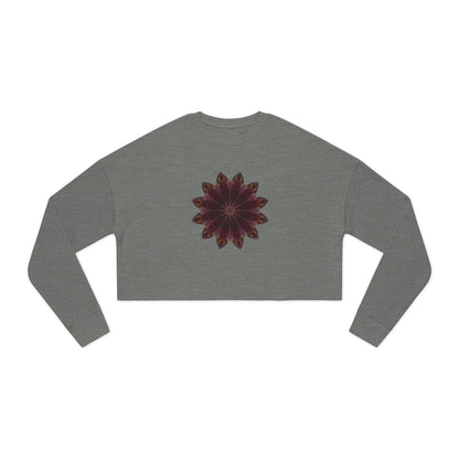 Women's Cropped Sweatshirt - Love Light Mandalas No.5