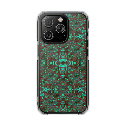 iPhone 14 Magnetic Clear Impact Case - Hidden Weave Series No.29