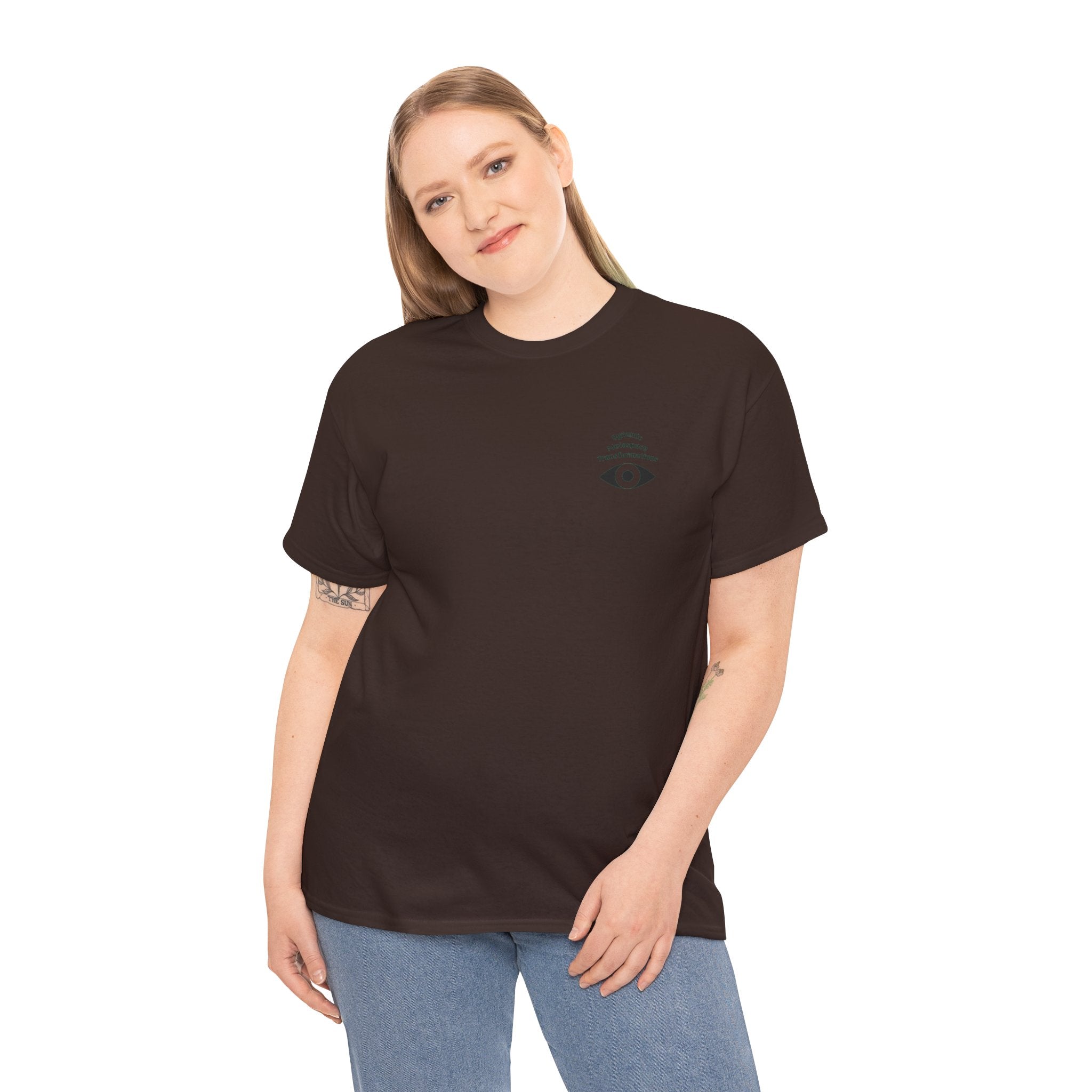 Unisex Heavy Cotton Tee (Back) - DMT Seer No.1