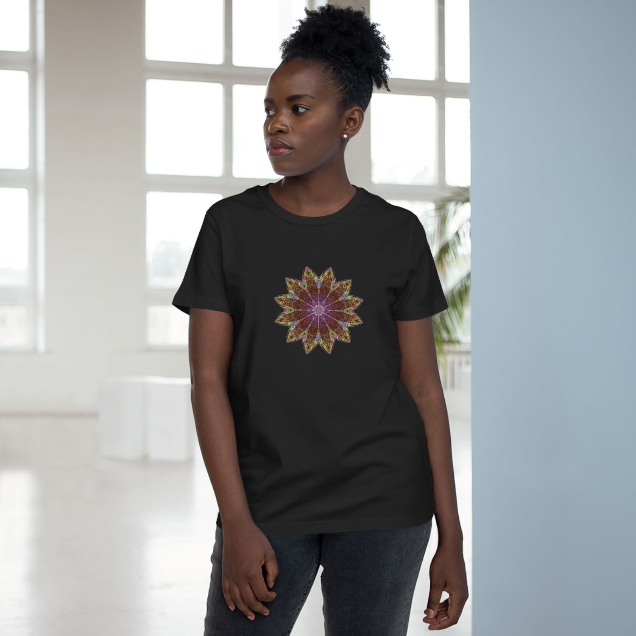 Women’s Maple Tee - Love Light Mandalas No.13