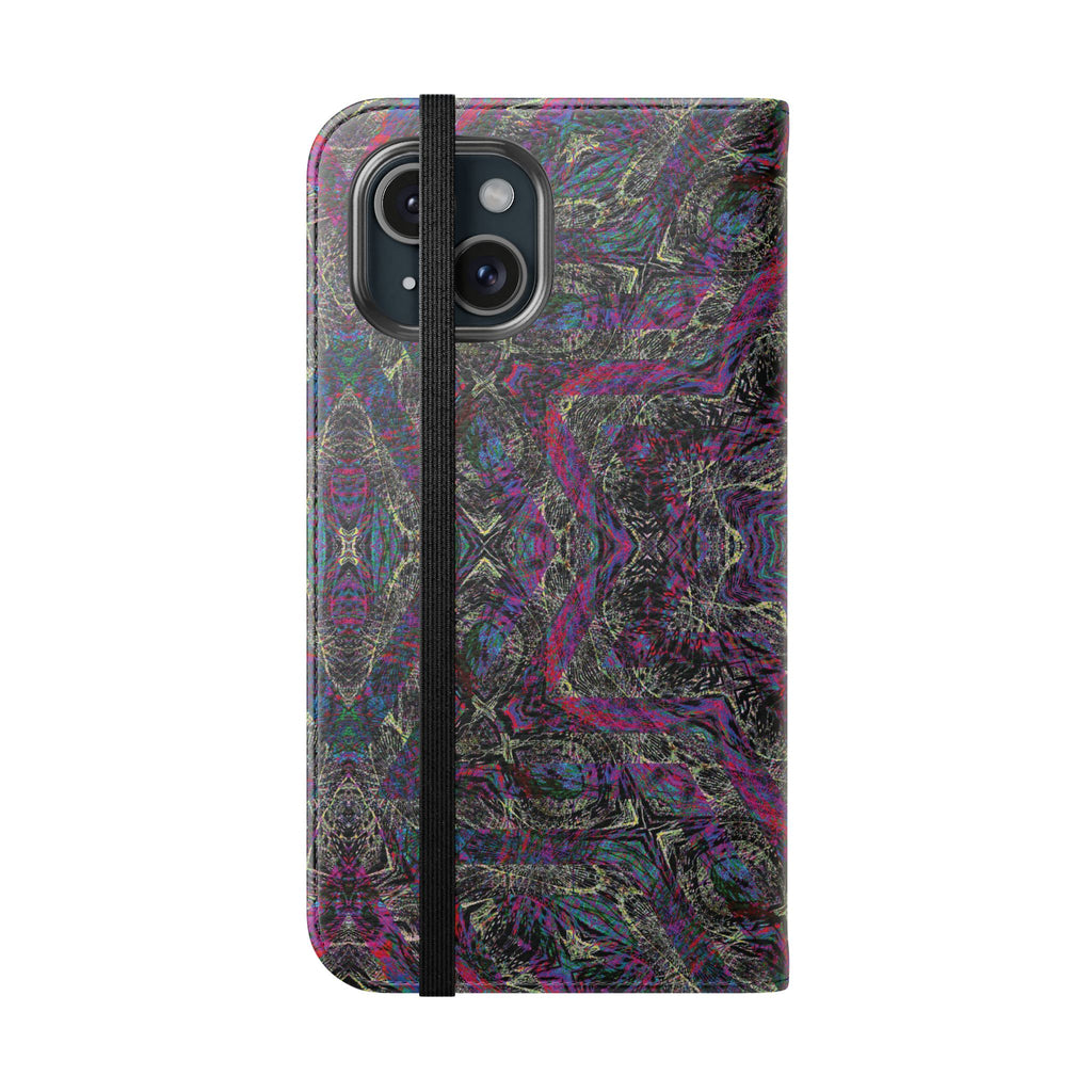 iPhone 15 Flip Case - P5 Kaleidoscopic No.33