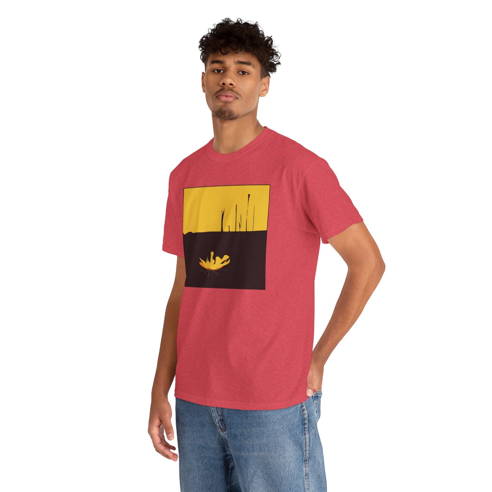 Unisex Heavy Cotton Tee - The Traveller Series (Fire)