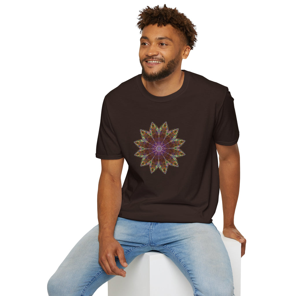 Unisex Softstyle T-Shirt - Love Light Mandalas No.13