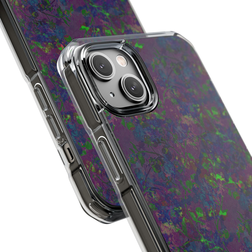 iPhone 14 Magnetic Clear Impact Case - Hidden Weave Series V3 No.23