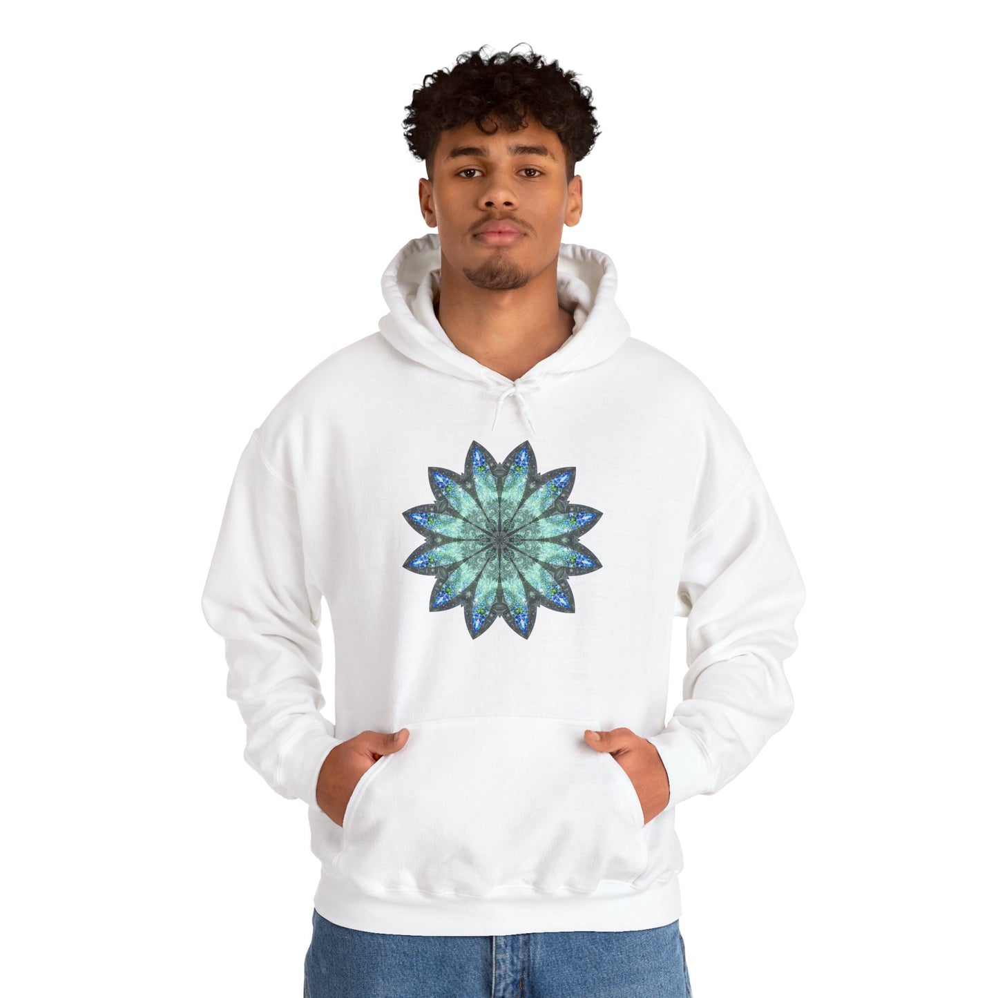 Unisex Heavy Blend™ Hooded Sweatshirt - Love Light Mandalas No.20