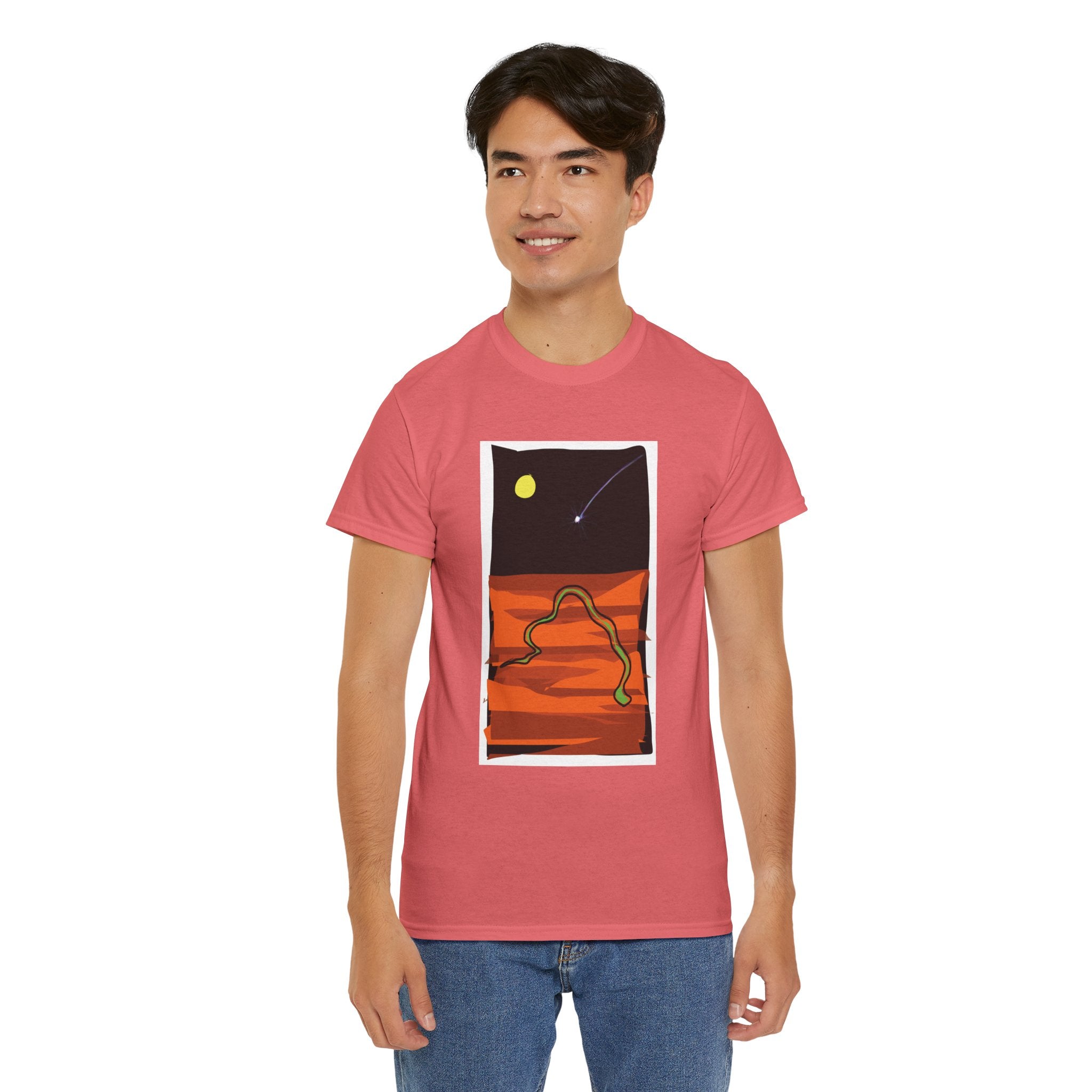 Unisex Heavy Cotton Tee - The Traveller Series (Shooting Star)