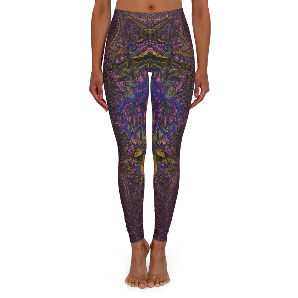 Spandex Leggings - Love Light Fractals No.10a