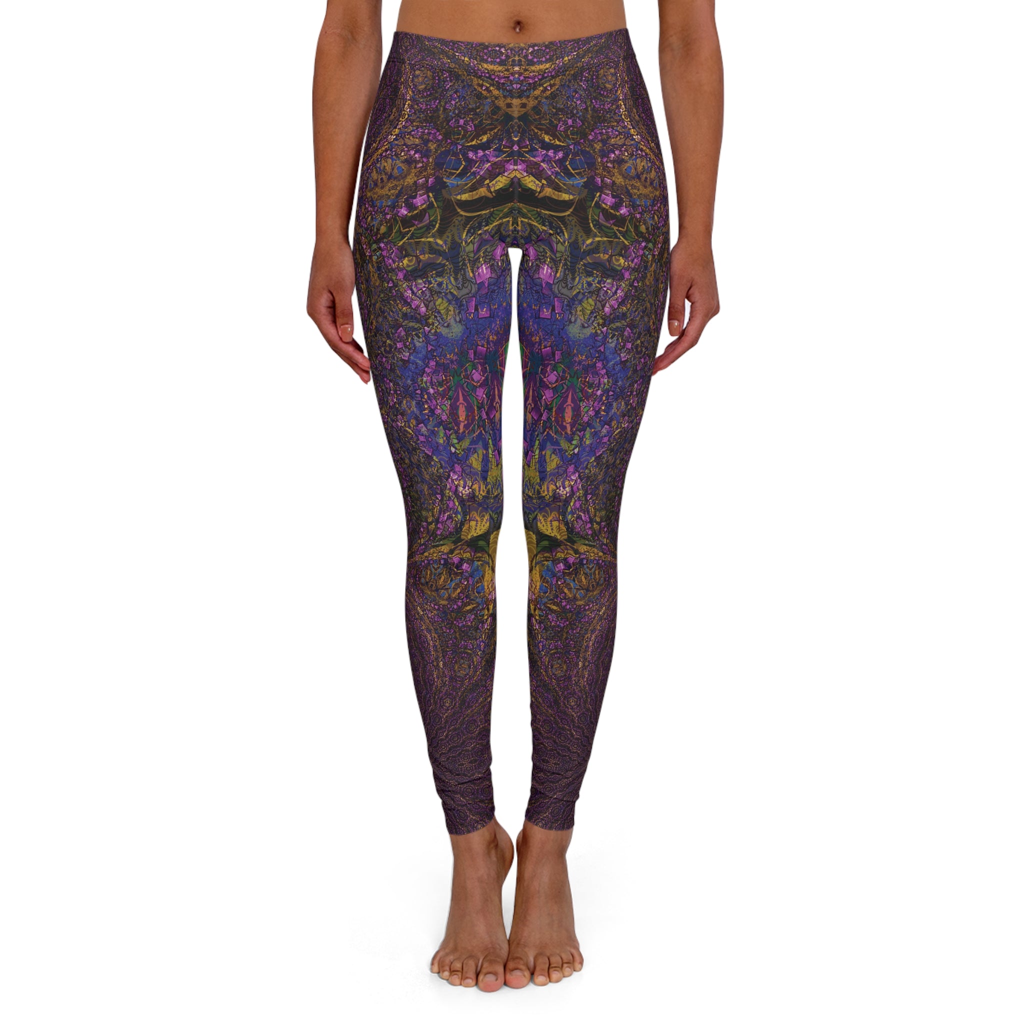 Spandex Leggings - Love Light Fractals No.10a