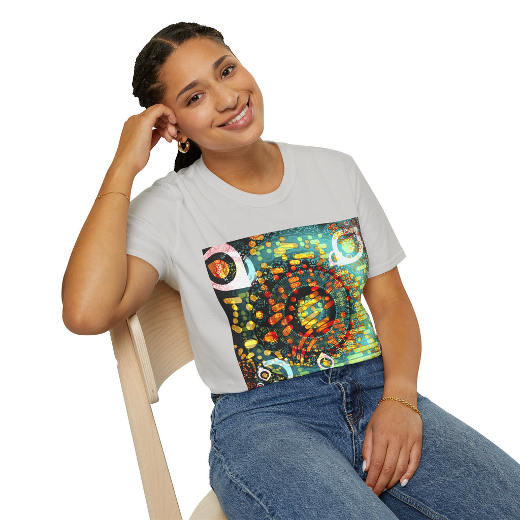 Unisex Softstyle T-Shirt - Psychedelic QR No.1