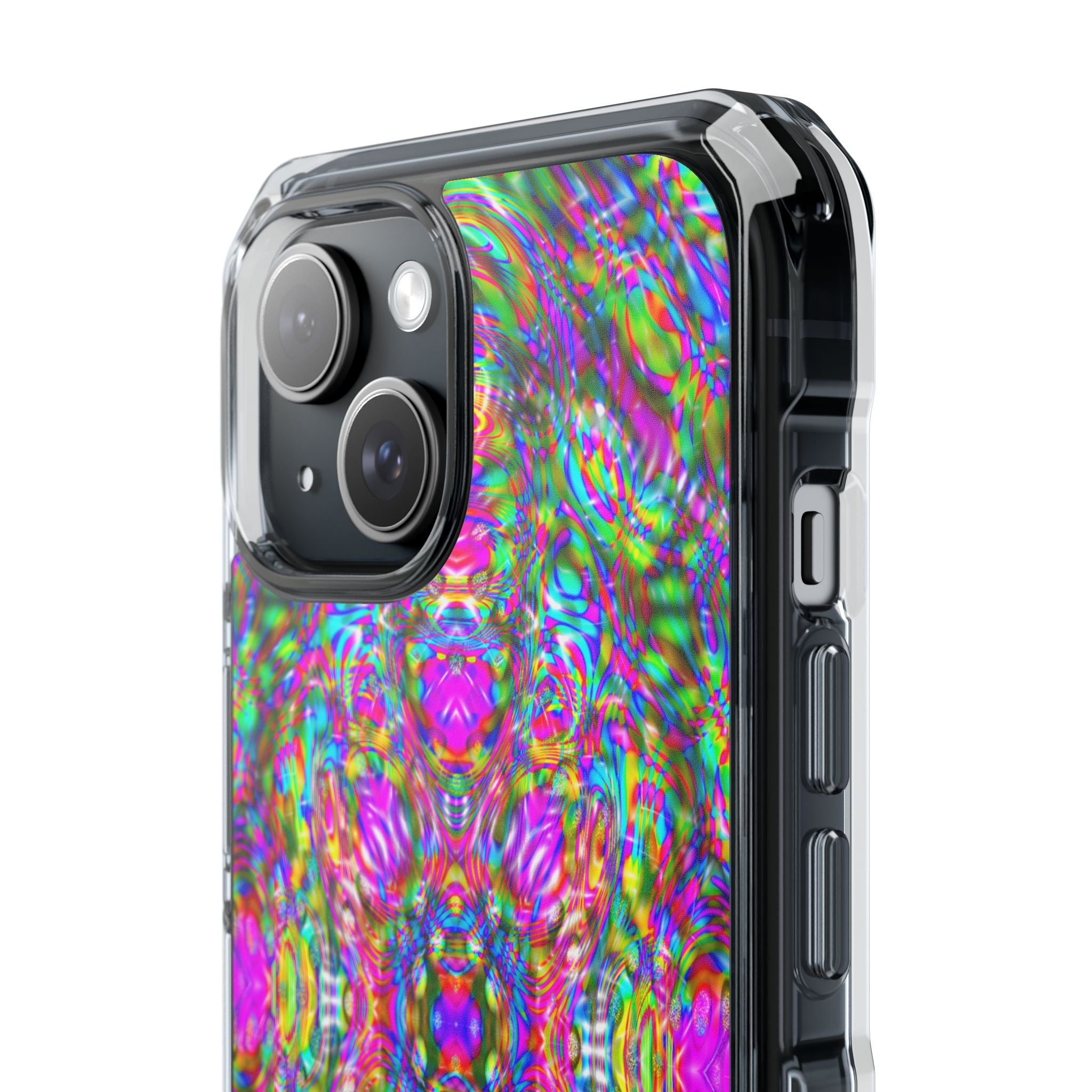 iPhone 15 Magnetic Clear Impact Case - DMT Scribe Tiles No.4