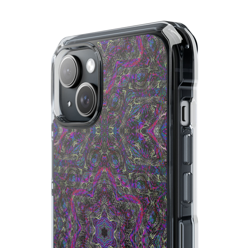 iPhone 15 Magnetic Clear Impact Case - P5 Kaleidoscopic No.33