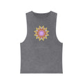 Unisex Stonewash Tank Top - Love Light Mandalas No.14