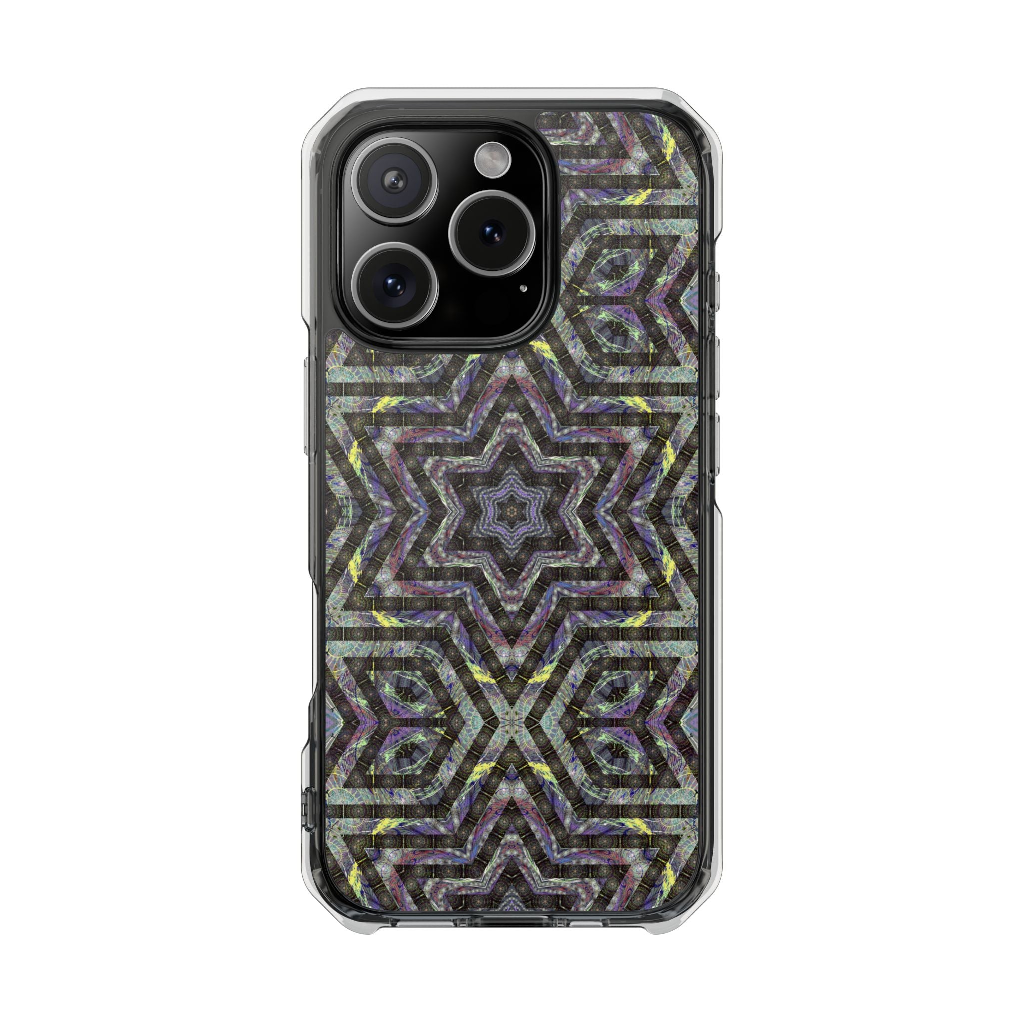 iPhone 16 Magnetic Clear Impact Case - P5 Kaleidoscopic No.1