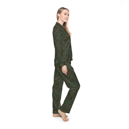 Women's Satin Pajamas - Hidden Weave No.9