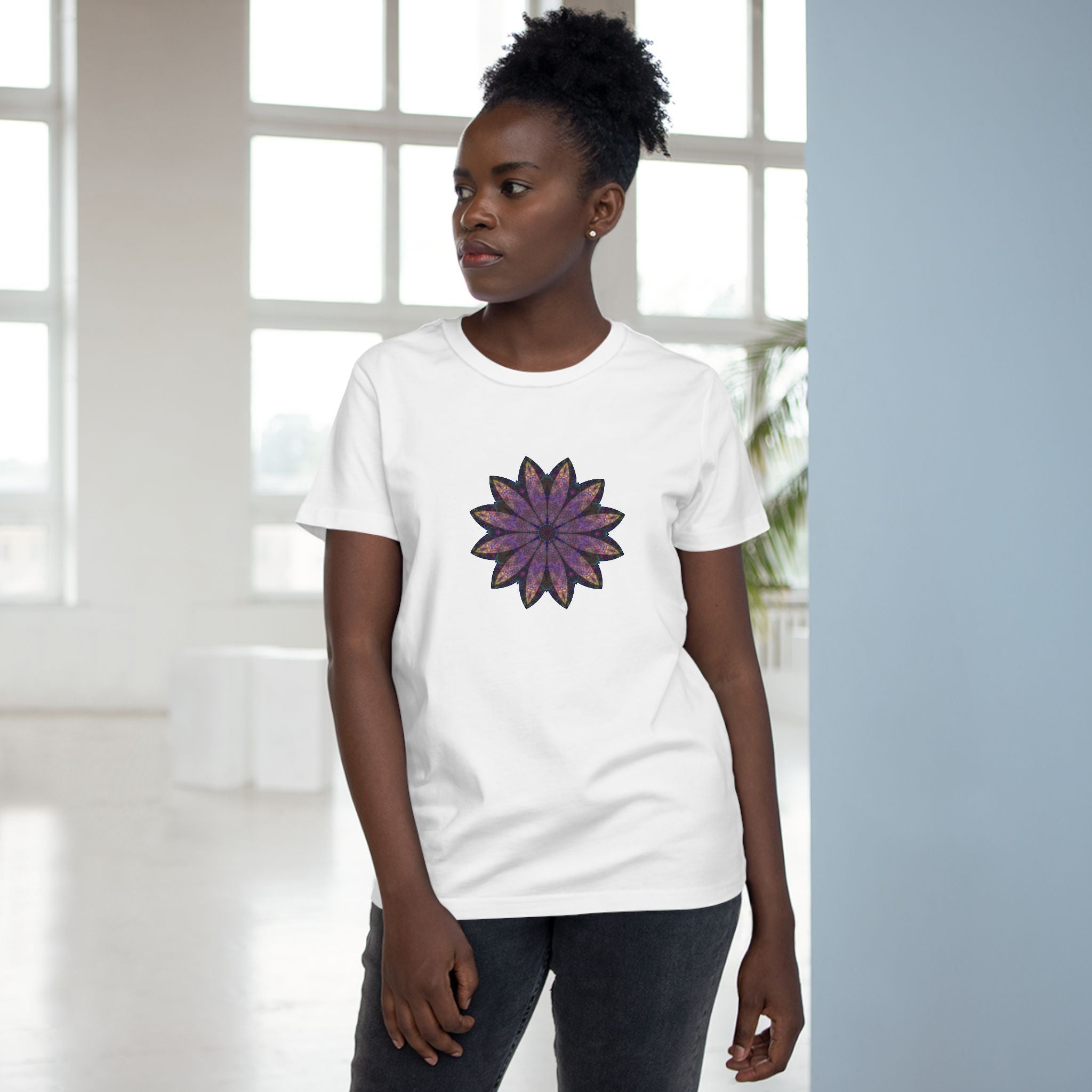 Women’s Maple Tee - Love Light Mandalas No.24